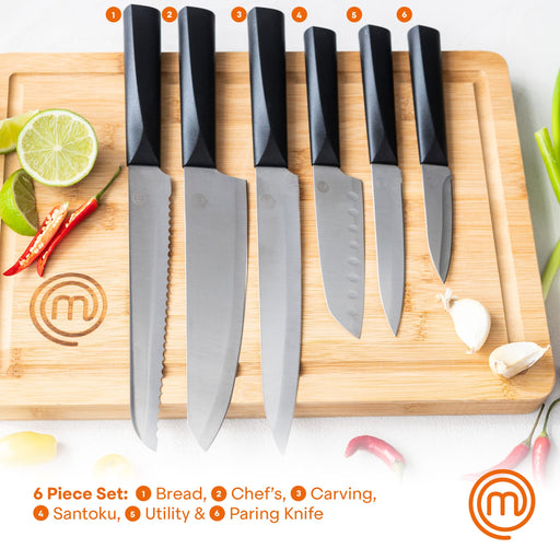 MasterChef Kitchen Knives Set with Covers incl. Paring, Boning, Carvin —  CHIMIYA