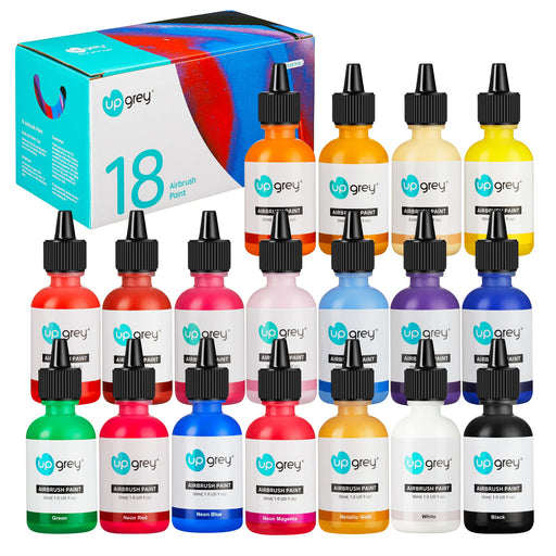 Magicfly Airbrush Paint, 16 Colors Acrylic Airbrush Paint Set (30 ml/1 —  CHIMIYA