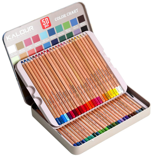 KALOUR 82 Pack Drawing Sketching Pencils Kit, Premium Sketch Art Supplies for Artists, Include Colored, Graphite, Charcoal, Watercolor,metallic & Past