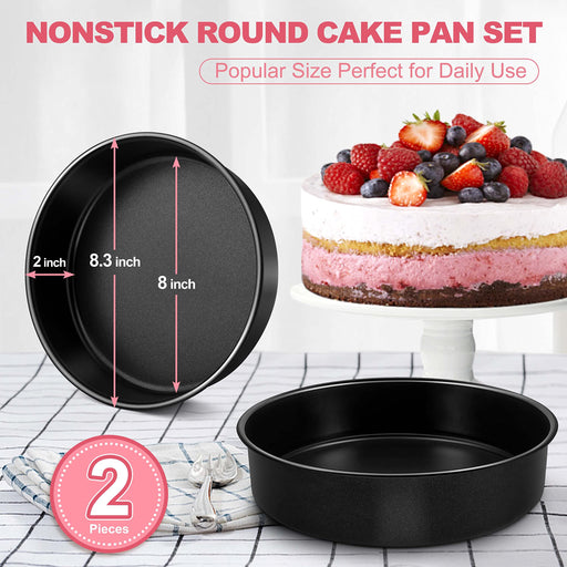 4.5 Inch Cake Pan, Nonstick Stainless Steel Mini Round Cake Pans Tin, Small  Size for Baking Smash Cakes/Cheesecake, Stainless Steel Core & Non-toxic