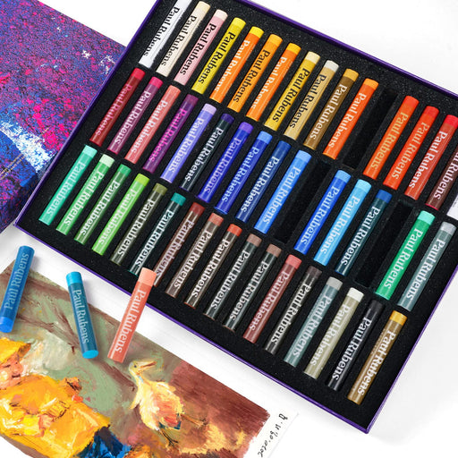 Paul Rubens Oil Pastels Set, 48 Colors Artist Soft Oil Pastels Vibrant —  CHIMIYA