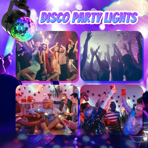 Vermeyen E27 Disco Light Bulb Rotating LED Party Bulb Strobe Light for  Parties- 6W RGB Multi