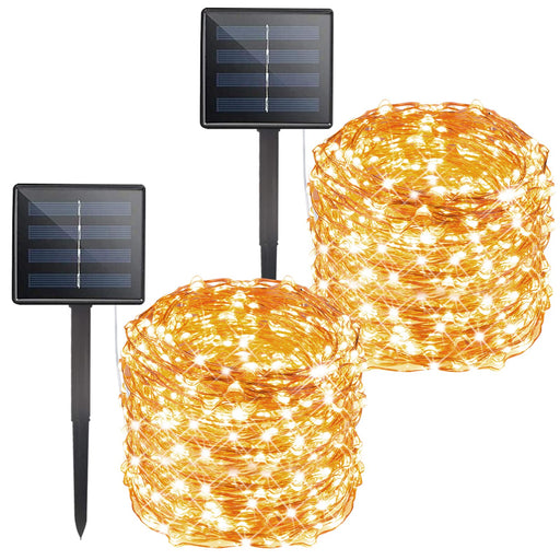 TIANG Solar String Lights, 144ft x 4 Pack Total 400 LED 8 Modes