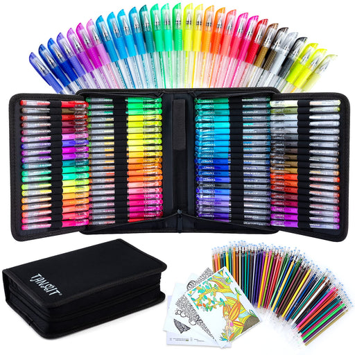 Gel Pens 30 Colors Gel Marker Set Colored Pen with 40% More Ink for Adult Coloring Books Drawing Doodling Crafts Scrapbooks Bullet Journaling