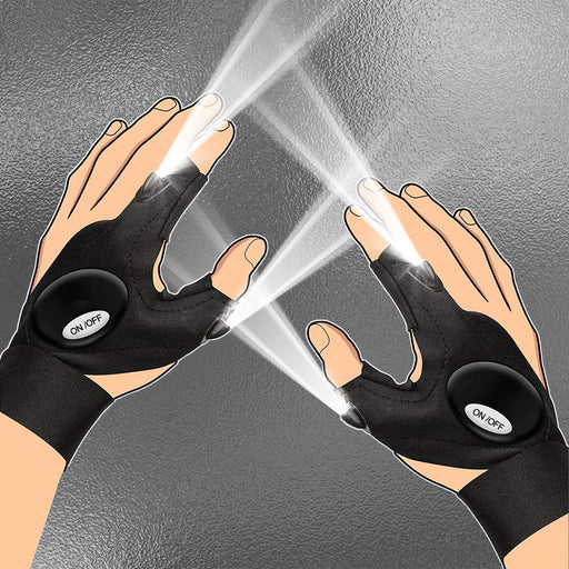 ZOOI Flashlight Gloves Fishing s for Men, Camping Accessories, Cool Ga —  CHIMIYA