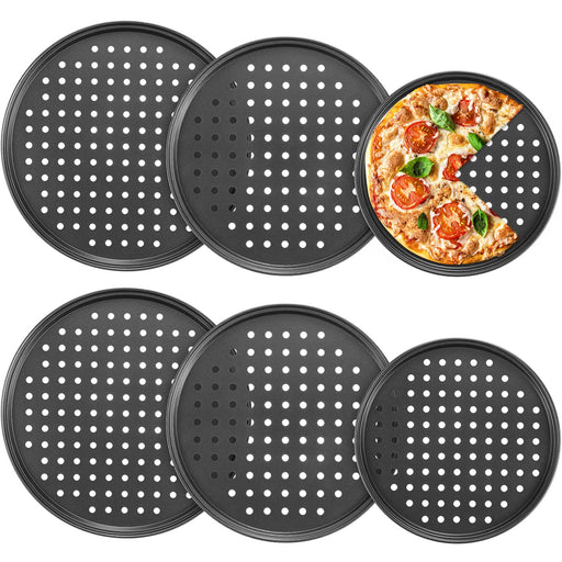 TOPYUEYILIYI 6 Inch Pizza Pan Nonstick Round Baking Tray Carbon Steel —  CHIMIYA