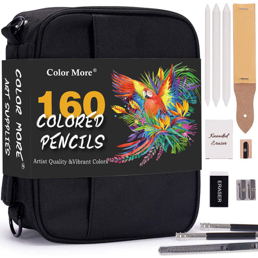  Soucolor 180-Color Artist Colored Pencils Set for Adult  Coloring Books, Soft Core, Professional Numbered Art Drawing Pencils for  Sketching Shading Blending Crafting, Gift Tin Box for Beginners Kids : Arts