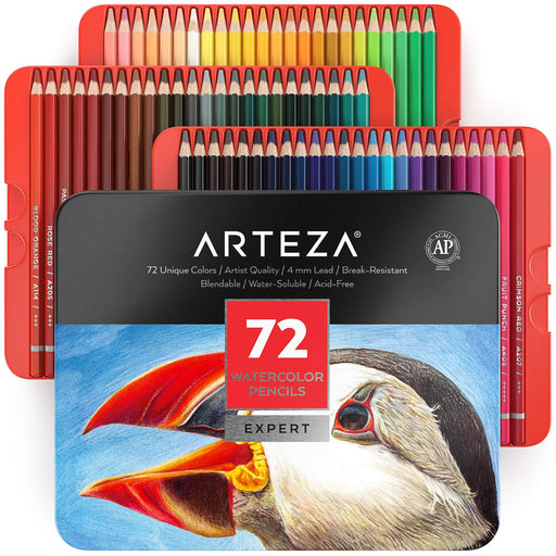 Watercolor Colored Pencils for Adult Coloring Professional 72 Bulk