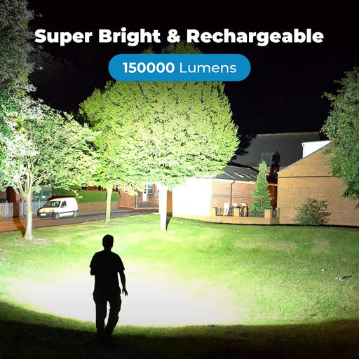 lemihui Rechargeable LED Flashlight High Lumens, 120000 Lumens