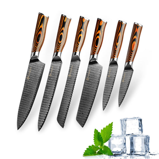  SANDEWILY Chef Knife Sharp Kitchen Knife Set,3PCS High