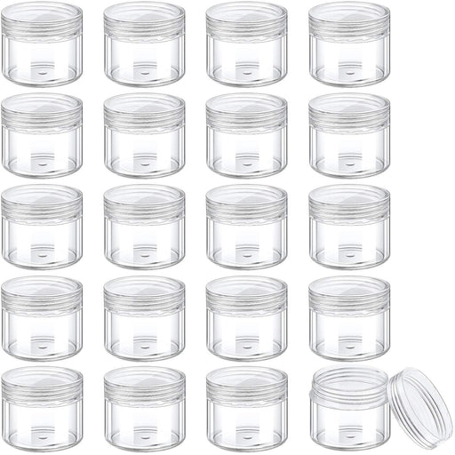 55Pcs 5 Grams Sample Containers with Lids and Labels, Small Little