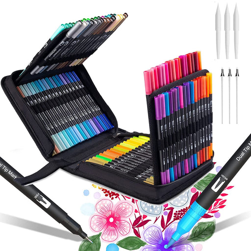 Ubefond Fineliners Fine Point Pens,108 Colors Set Fine Tip Markers With  Color Numbers,0.4MM Fine-Liner Tips Journal Pens No Bleed,Fineliner Color  Pens For Adult Coloring Books Writing Drawing : Buy Online at Best