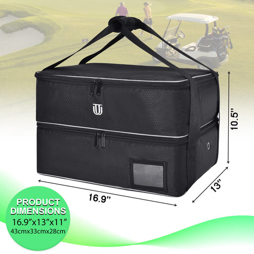 2 Layer Golf Trunk Organizer, Waterproof Car Golf Locker with Separate —  CHIMIYA