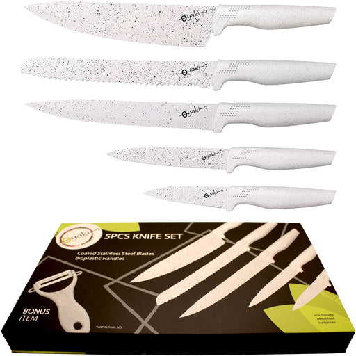 OOU! Kitchen Knife Set - OOU 6 pieces Professional Stainless Steel knife set,  Dishwasher Safe Kitchen Knives - Ultra Sharp Chef Knif