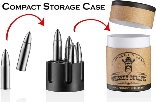 Chouggo Bullet Shaped Whiskey Stones Set for Men with Vintage Wooden C —  CHIMIYA