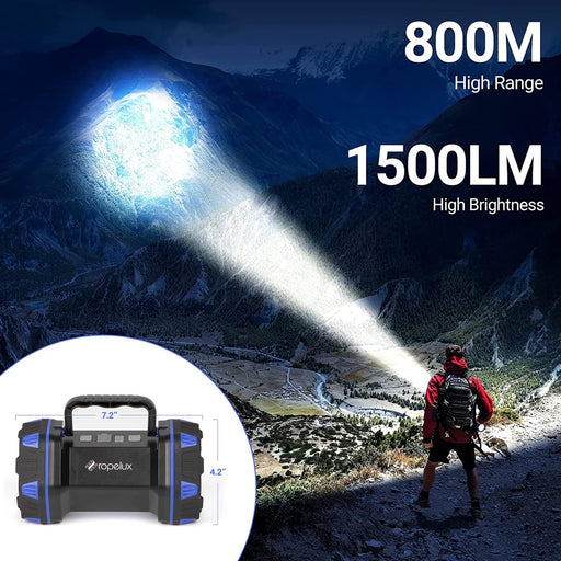 LiltsDRae Flashlights Rechargeable LED Camping Lantern,1200LM 6 Modes Flash  Light 4000 Capacity ,Portable Waterproof Battery Lanterns for Emergency,  Survival KitsHiking, Fishing, Home 