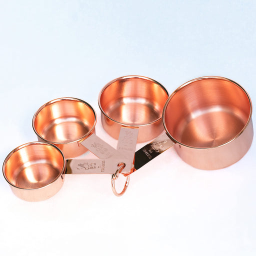 Rose Gold Measuring Cups and Spoons, Set of 8, Copper Measuring Cups, –  Casa Amore