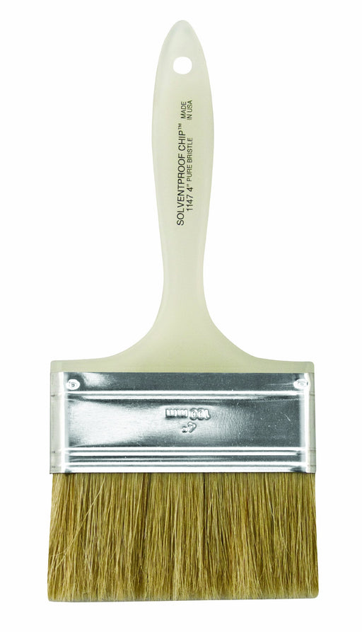 Wooster Brush Available F5119-4 Bravo Stainer Bristle/Polyester Stain  Brush, 4 Inch, 4-Inch , White