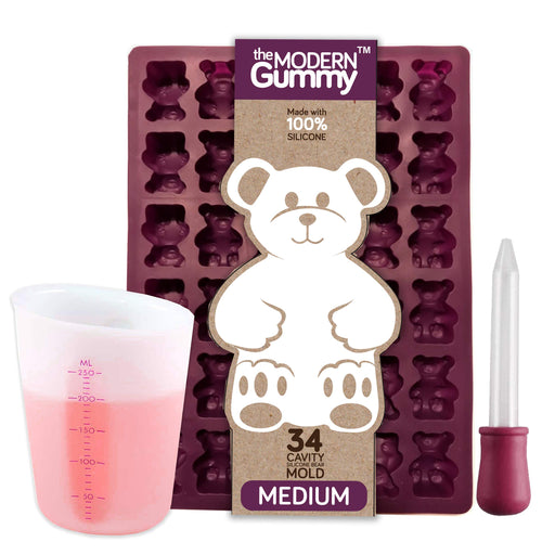 Jumbo Size Gummy Bear Mold, Makes 22 Bears, Food Grade Silicone to Make  Candy, Soap, Gelatin, Cupcake Toppers, Chocolate and Ice Tray Molds