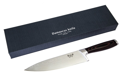 Damascus Steel Hand Forged 3 pcs Purple Kitchen Chef knife Set  GladiatorsGuild