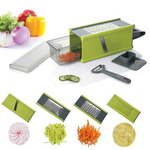 TUPMFG Box Grater, Stainless Steel Kitchen Cheese Grater with 4 Sides for  Parmesan Cheese, Vegetables, Ginger Handheld Food Shredder Gold