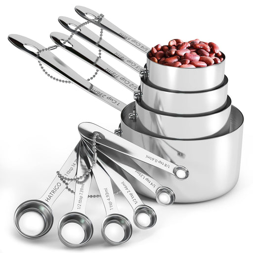 Measuring Cups - Heavy Duty Stainless Steel Silver Set of 7 (Retail) –  VanillaPura