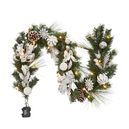 6 Ft Christmas Tree Garland, 2 Pack Christmas Garland with 68 pcs Ball —  CHIMIYA