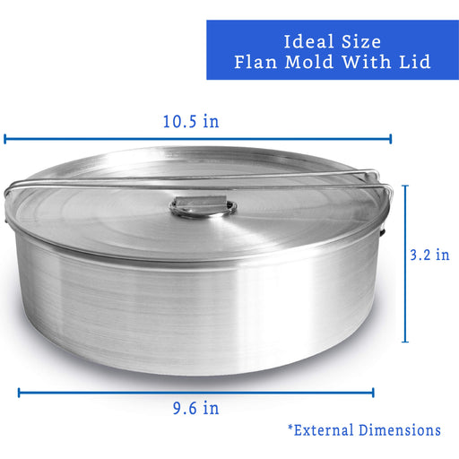 1.5QT Stainless Steel Flan Mold Cake Baking Pan for 6QT 8QT