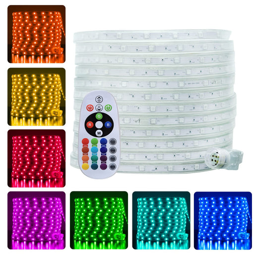 SURNIE LED Rope Lights Outdoor Waterproof - 50ft 3000K Soft White