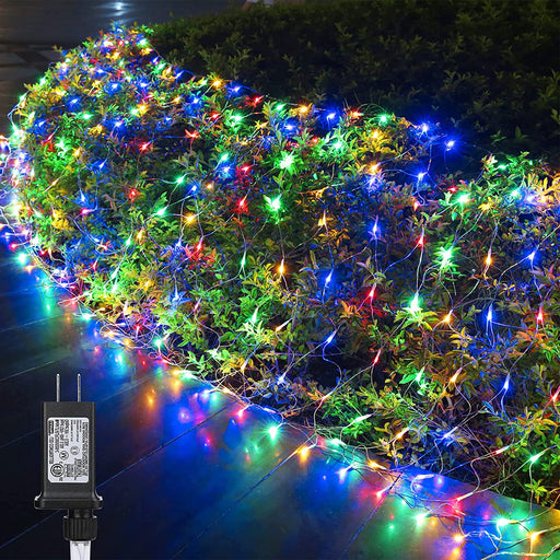 Rgb Net Lights, Christmas Color Changing Outdoor Led Mesh Lights