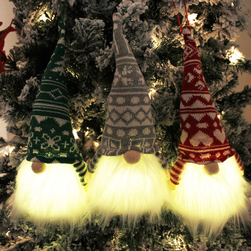 Light Up Christmas Gnomes 3PCS, Christmas Decorations, Handmade Santa —  CHIMIYA
