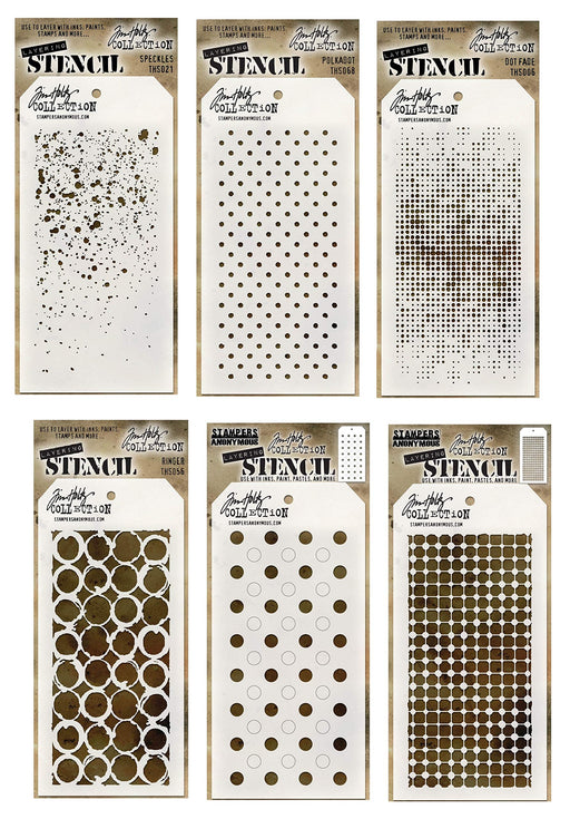 Tim Holtz - Mini Layering Stencils - SET #10 - Flourish, Wildflower an –  Hallmark Scrapbook