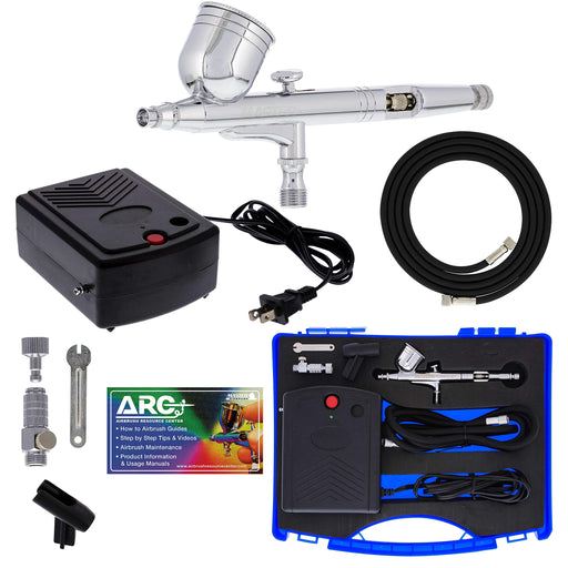 Master Airbrush Cake Decorating Airbrushing System Kit with a Set of 4  Chefmaster Food Colors, Gravity Feed Dual-Action Airbrush, Air Compressor,  Hose, Storage Case and How-To-Airbrush ARC Link Card 