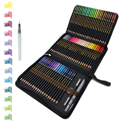  Pencil Case Holder Slot - Holds 202 Colored Pencils or 136 Gel  Pens with Zipper Closure - Large Capacity Polyester Pen Organizer for  Watercolor Pens or Markers - Perfect for Artist