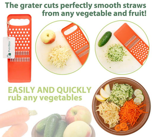 ColorLife Carrot, Cabbage, Onion Grater Plastic Carrot Slicer