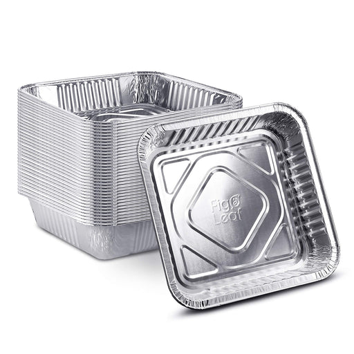 8 Square Disposable Aluminum Cake Pans - Foil Pans perfect for baking  cakes, roasting, homemade breads | 8 x 8 x 2 in (10 count)