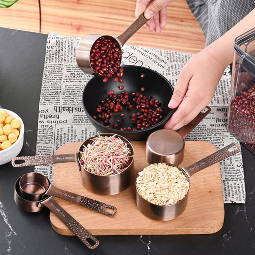  TILUCK Stainless Steel Measuring Cups & Spoons Set