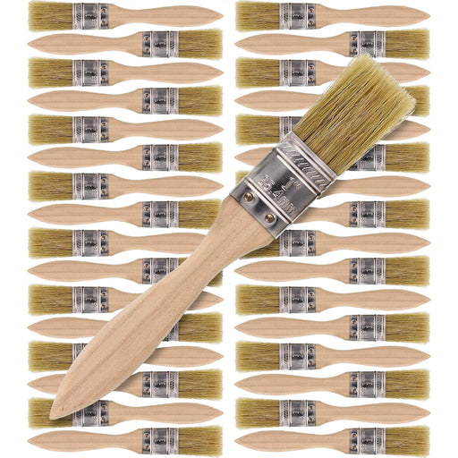 Nuogo 120 Pieces Chip Paint Brushes Bulk 2 Inch Bristle Paint