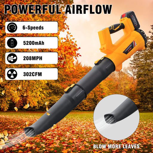 AVID POWER 20V Cordless Leaf Blower, Electric Battery Operated Blower with  Two Batteries, Dual-Speed Settings and Charger Included, Light Duty for