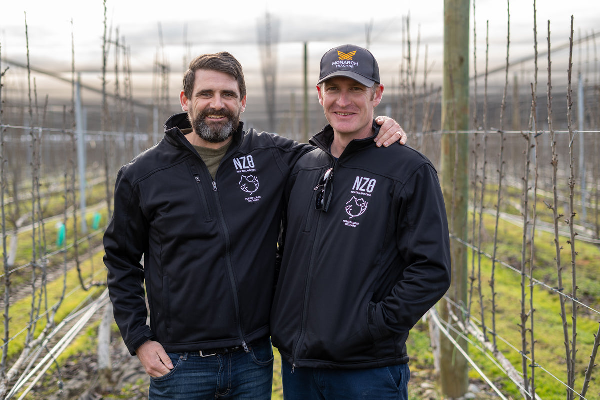 NZ0 CEO Mike Casey & Orchard Manager Euan White