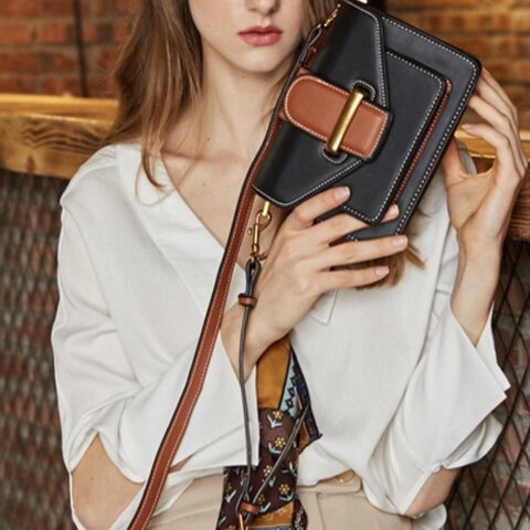 Boyy Buckle Saddle Leather Crossbody Bag