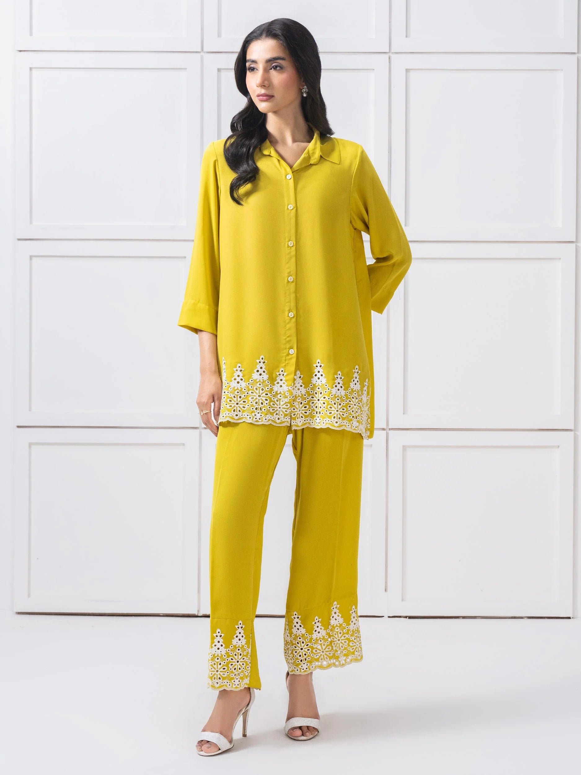 Grip Co-Ord Set | Ladies' Embroidered Co Ord Set By Limelight