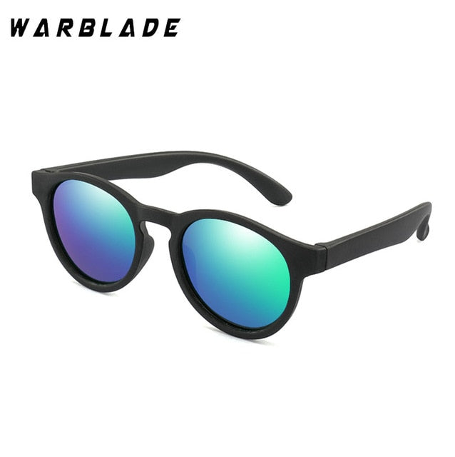 WarBLade Colorful Flexible Kids Sunglasses Polarized Boys Girls Round Sun  Glasse