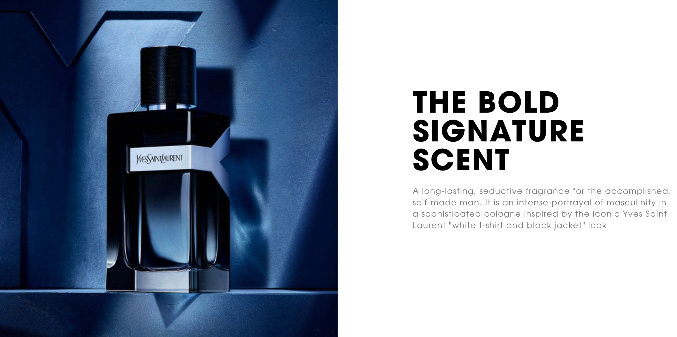 Yves Saint Laurent Y Eau de Parfum for Men Bottle Design
