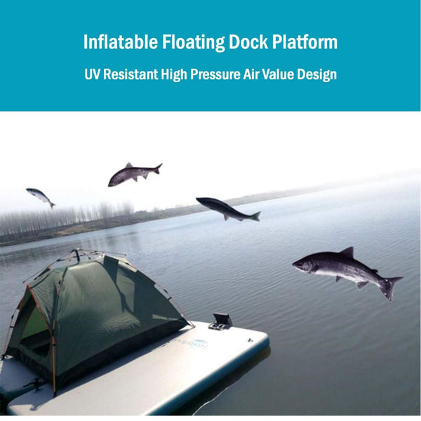 Inflatable Floating Fishing Dock Platform For Adults And Children - Pl