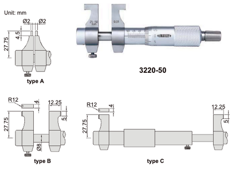 3220 - Micrometer Inside Hole Analog