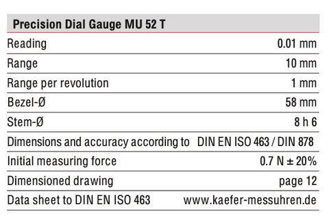 MU 52 T - Ρολόι Γράφτη