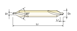 CD-HSS - Center drill Form A 60°