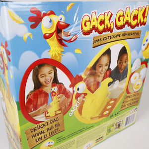 Gack Gack! lustiges Hühnerspiel 26x27cm, Drück mich, ab 3 Jahren, Mattel Games.