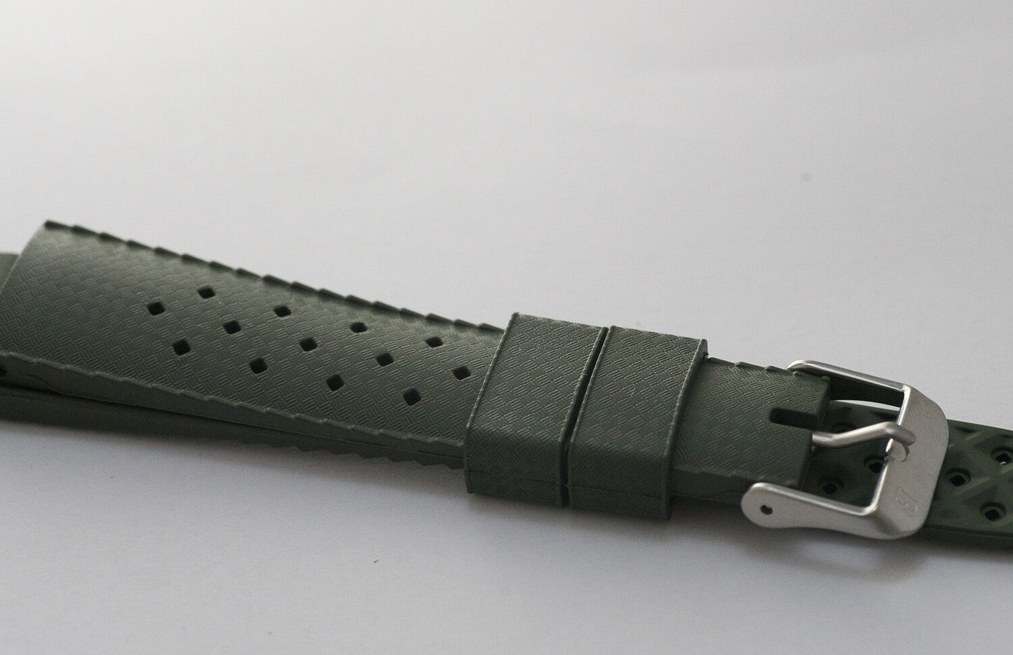 borealis boavista 20mm green vulcanized rubber - best offer in market for diver watches